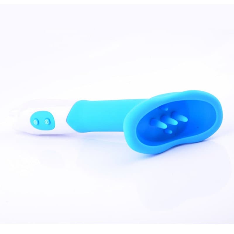 YUE CHAO BRUSH 12 Hız Silikon Seksi Klitoris Vibratör (Mavi)
