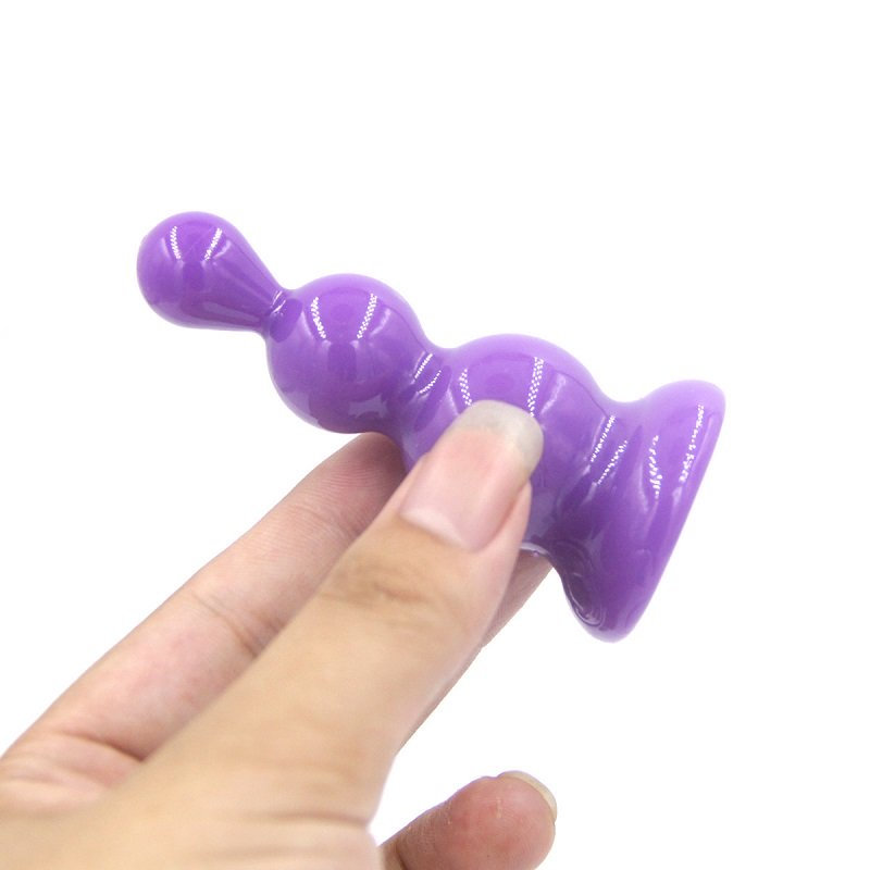 Yumuşak Silikon Anal Plug (Mor)